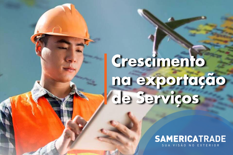 O crescimento na exportação de serviços